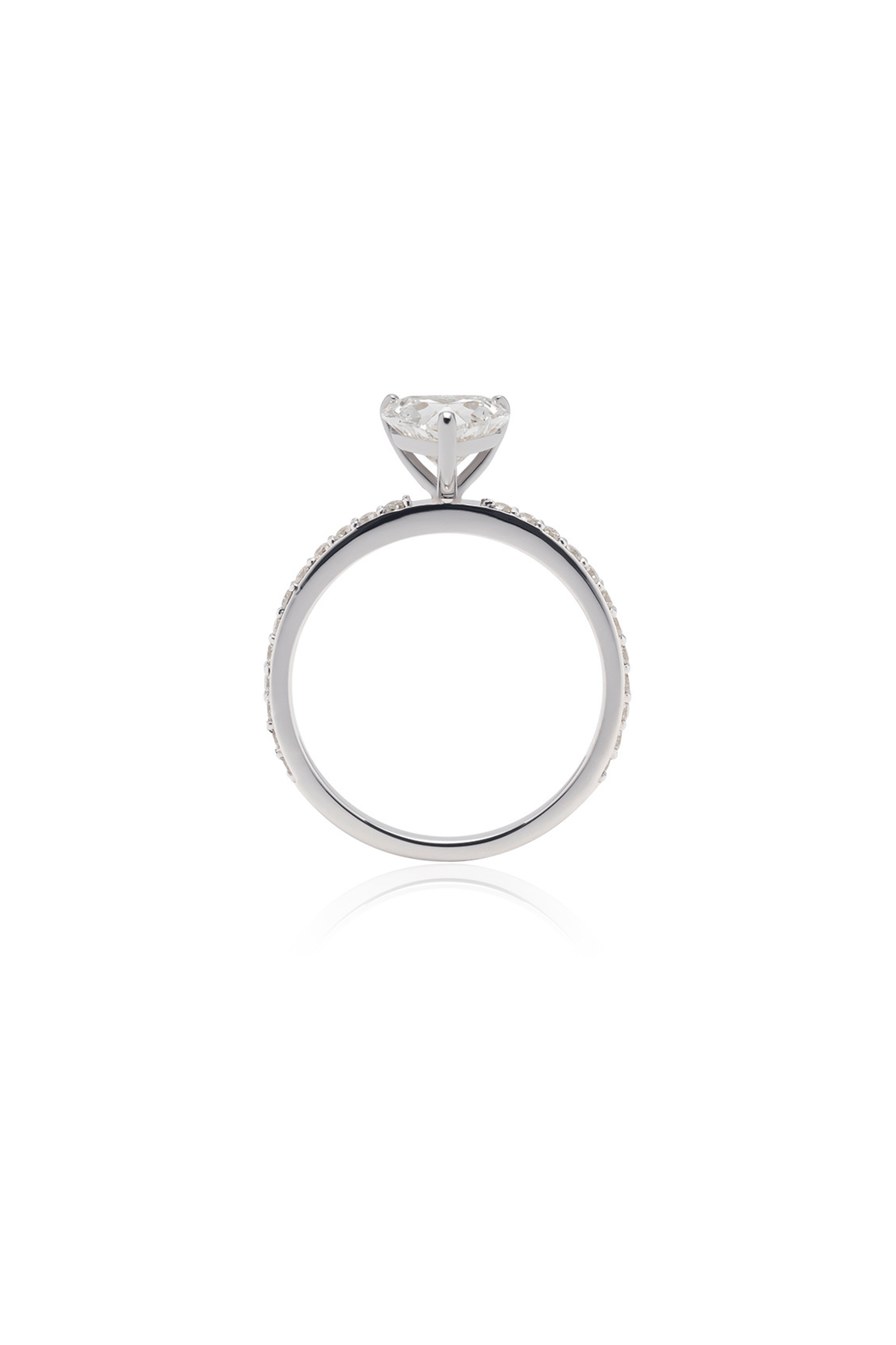 ラブ1.0カラットハーフエタニティリング