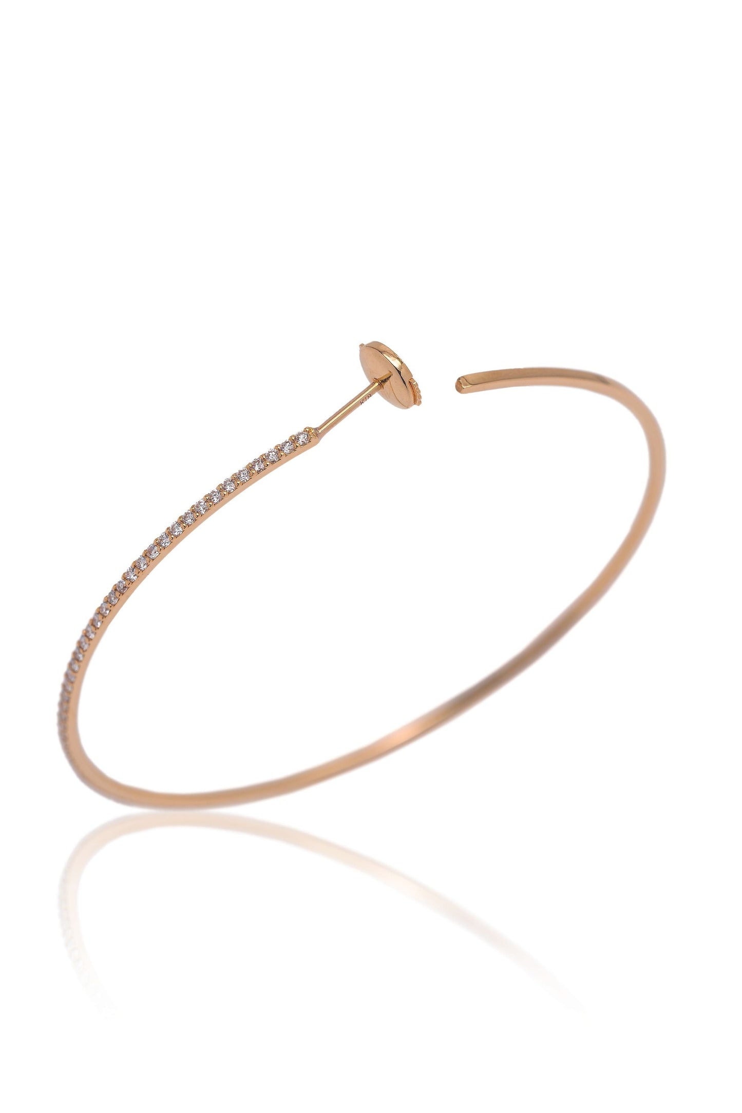 DIAMOND LINE HOOP PIERCE