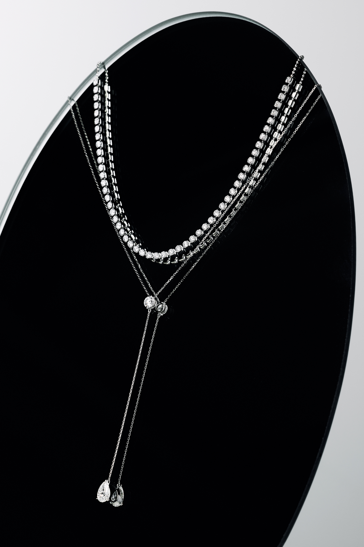 計0.61ct ジュエリーマキ ダイヤモンドネックレス プラチナ ペアシェイプ 計0.61ct ジュエリーマキ ダイヤモンドネックレス プラチナ ペア