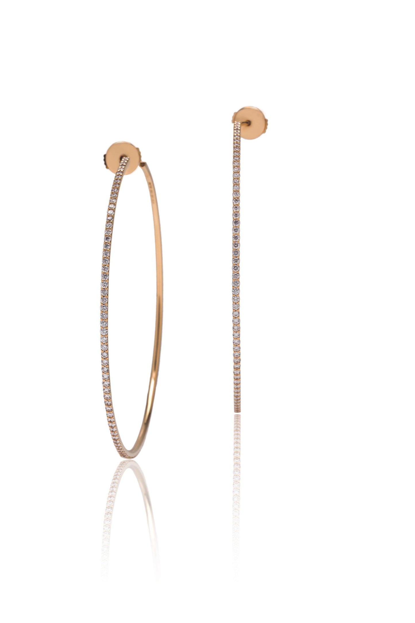 DIAMOND LINE HOOP PIERCE
