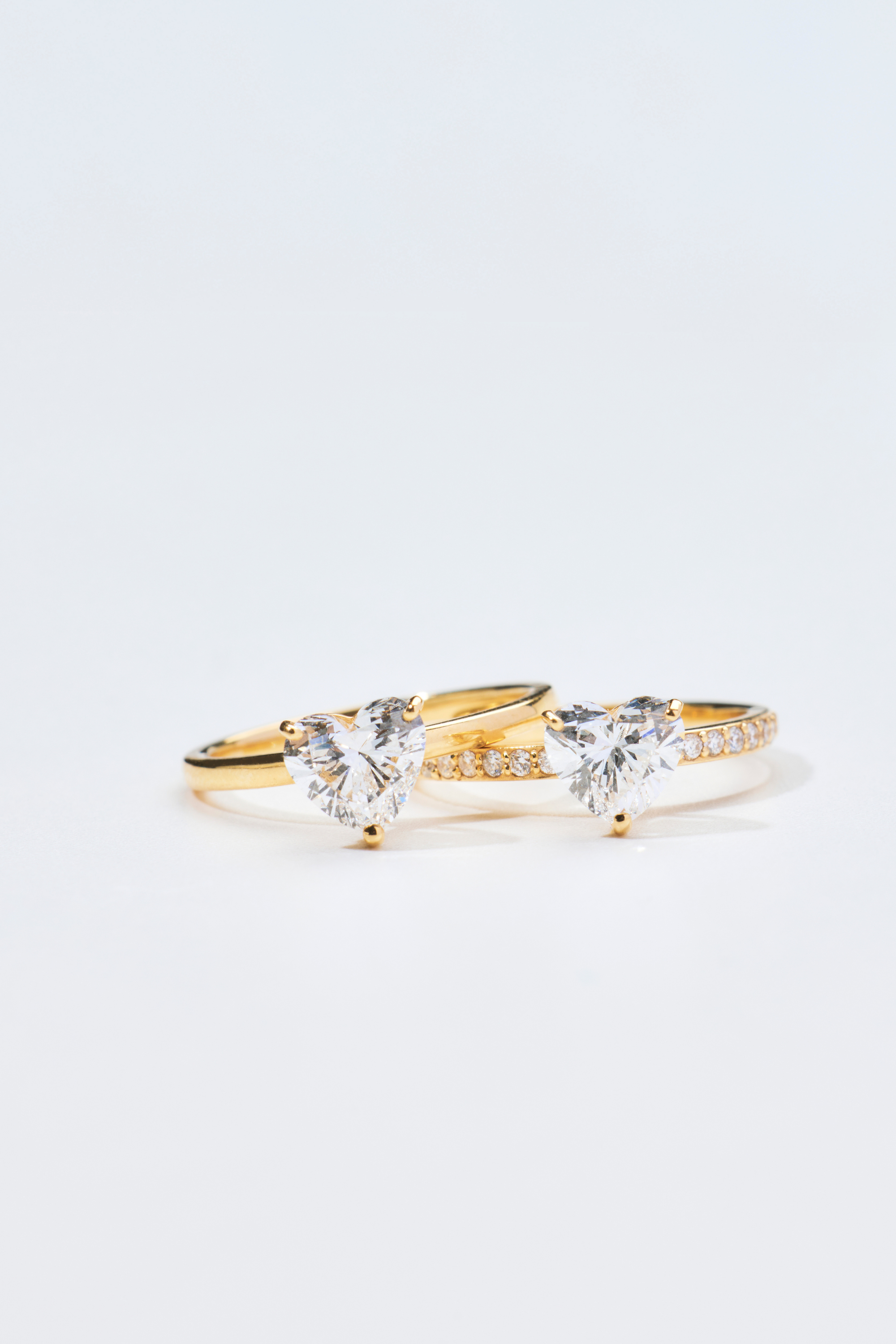 ラブ1.0カラットハーフエタニティリング