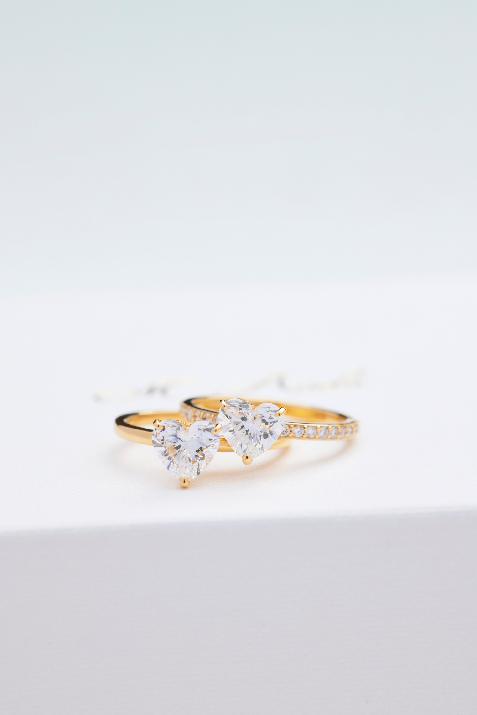 ラブ1.0カラットハーフエタニティリング