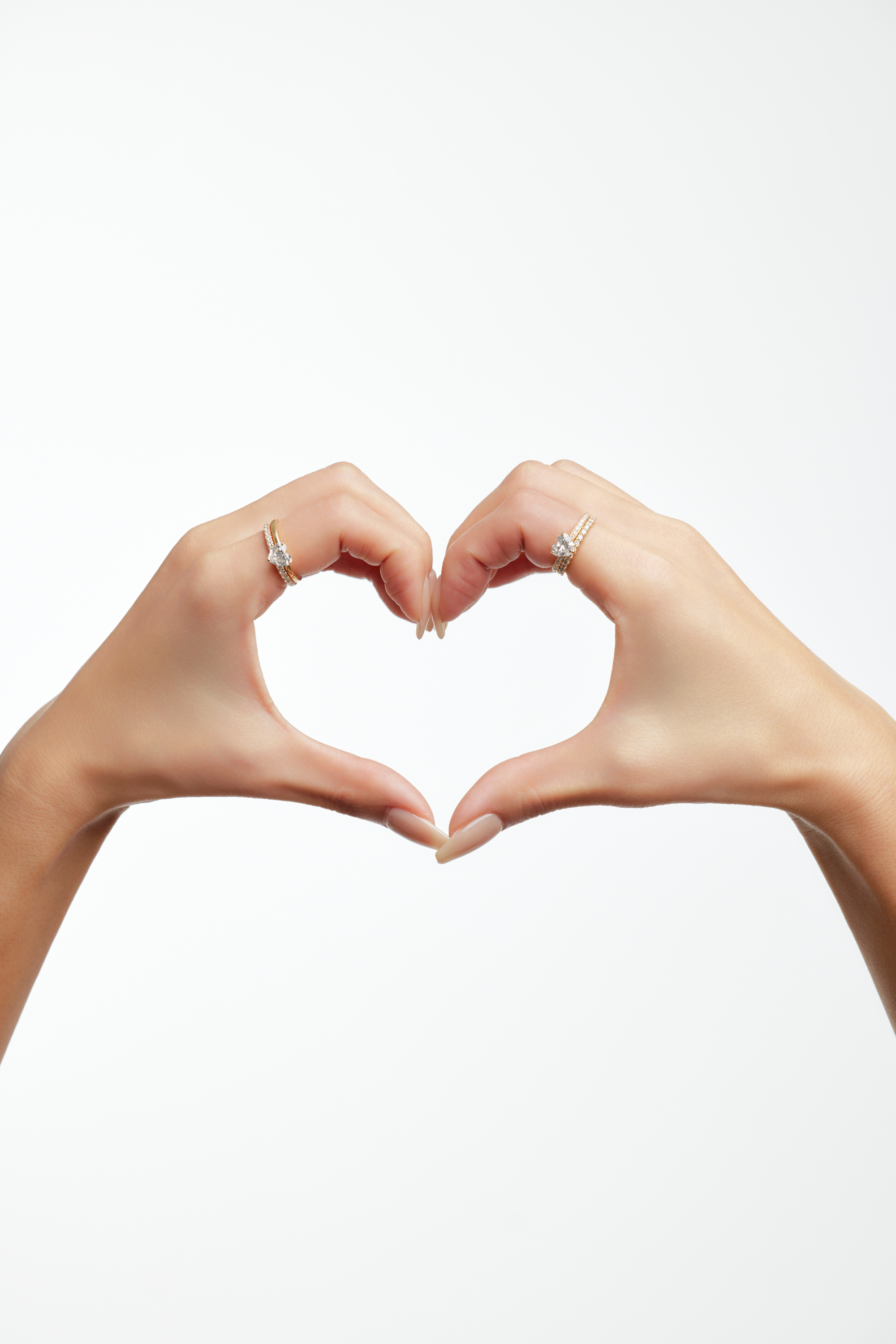 ラブ1.0カラットハーフエタニティリング