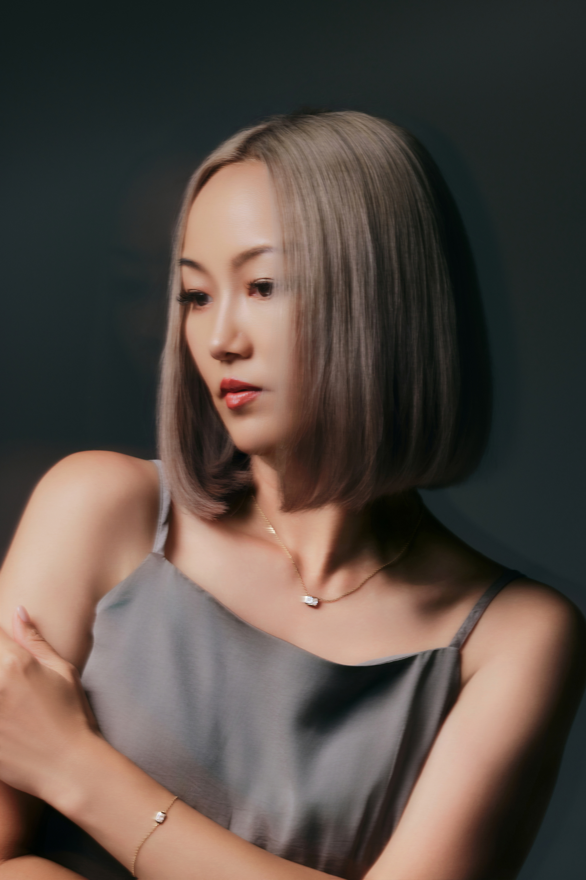 【M.Anela by Aya.S】1.0カラット ラディアントネックレス