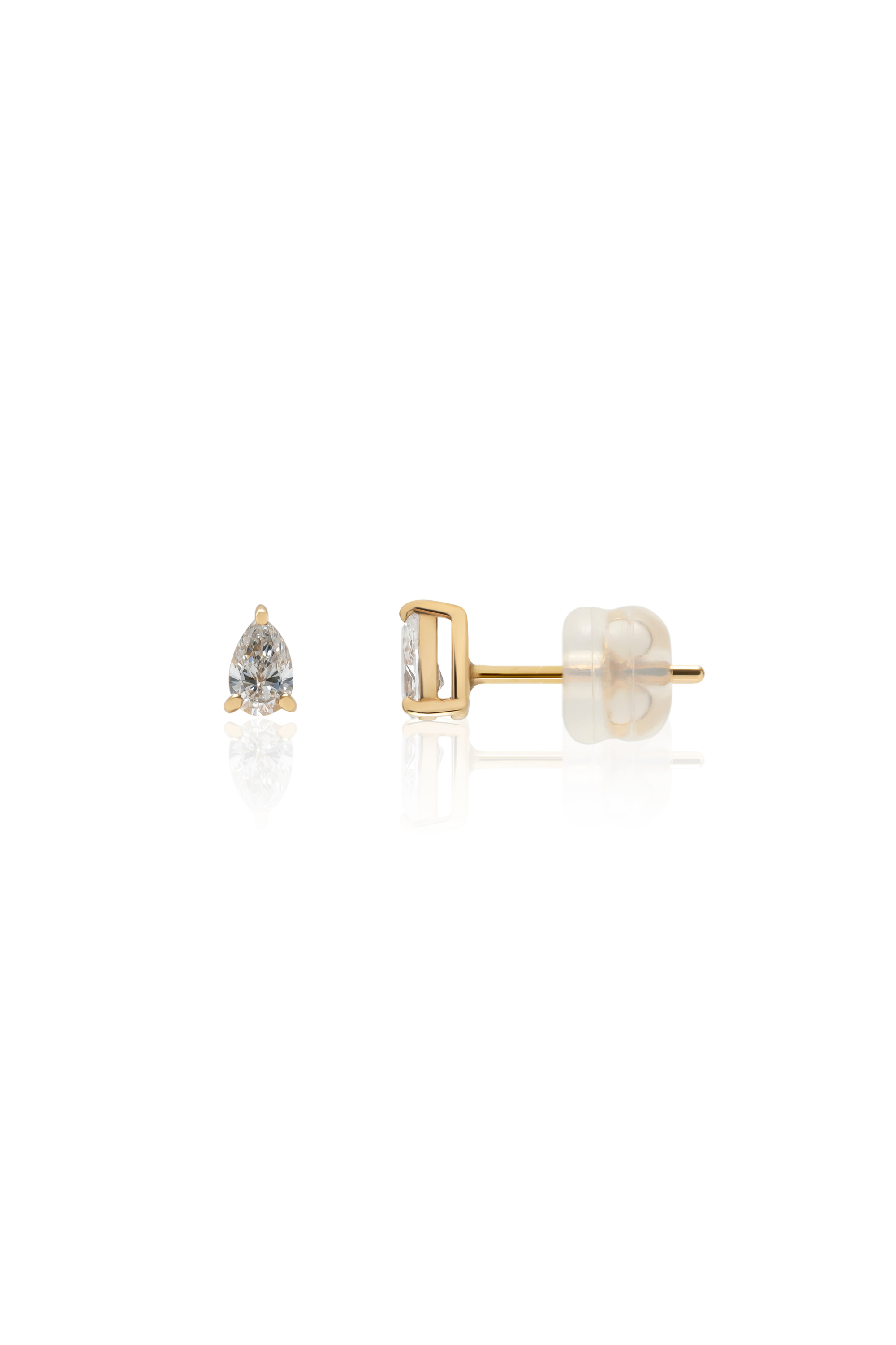 0.09カラットペアシェイプピアス/0.71カラットペアシェイプスイングパーツSET