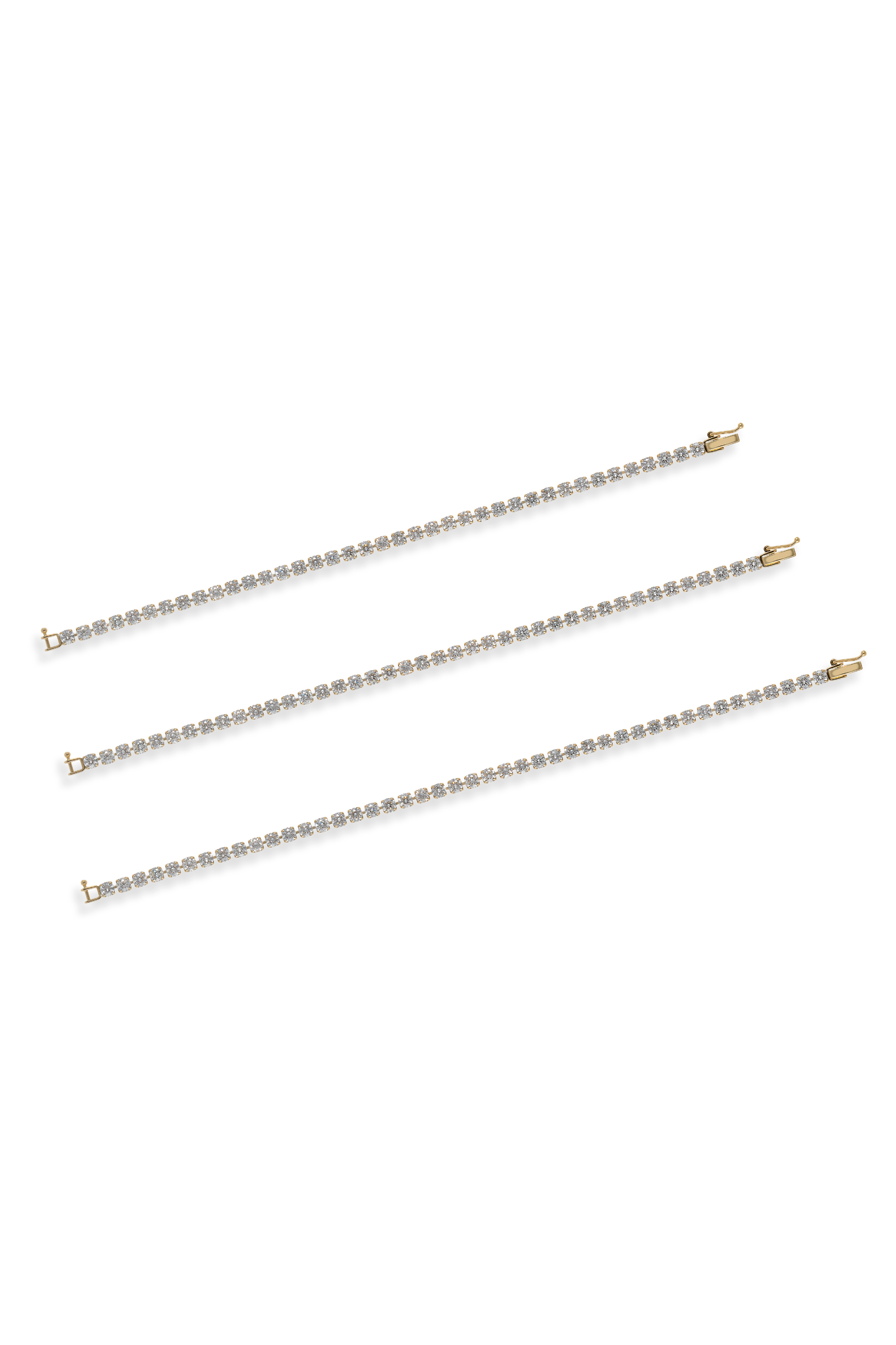 5.0カラットテニスブレスレット 約16cm