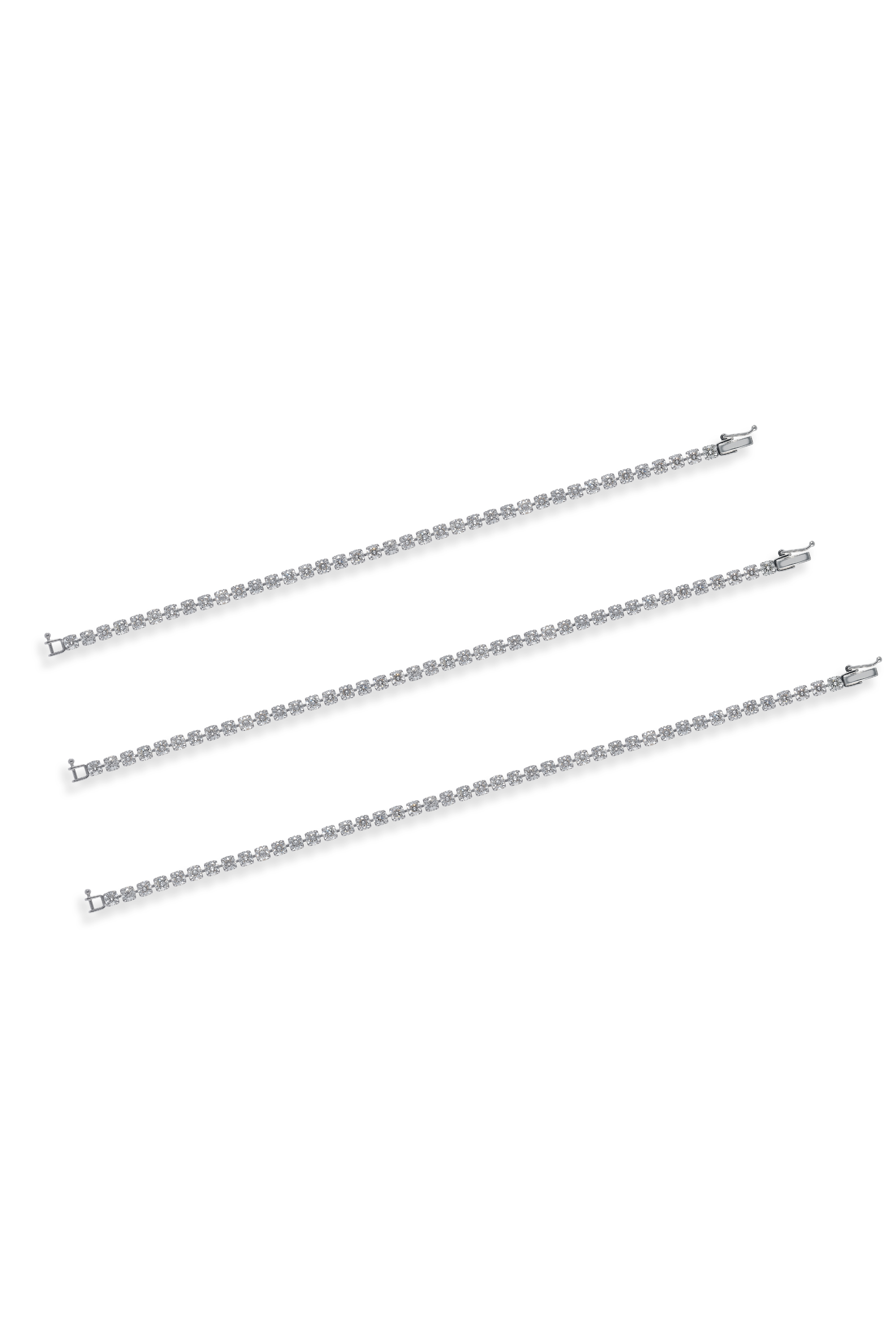 5.0カラットテニスブレスレット 約16cm