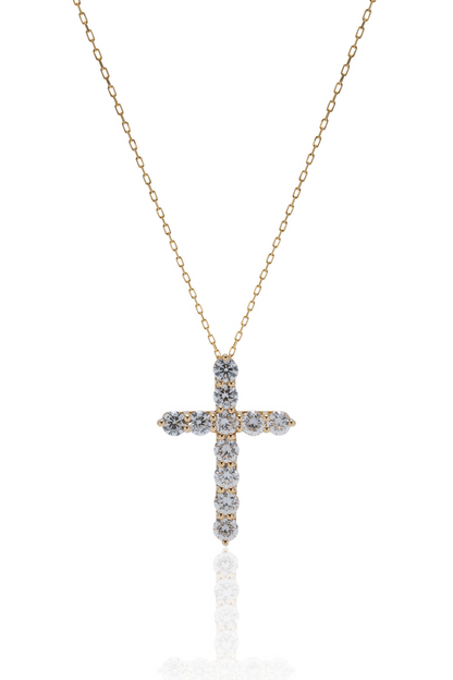 【NEW】CROSS DIAMOND NECKLACE