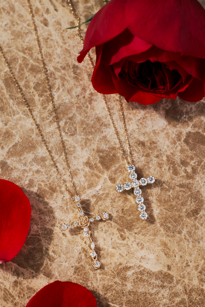 【NEW】ROSE DIAMOND NECKLACE