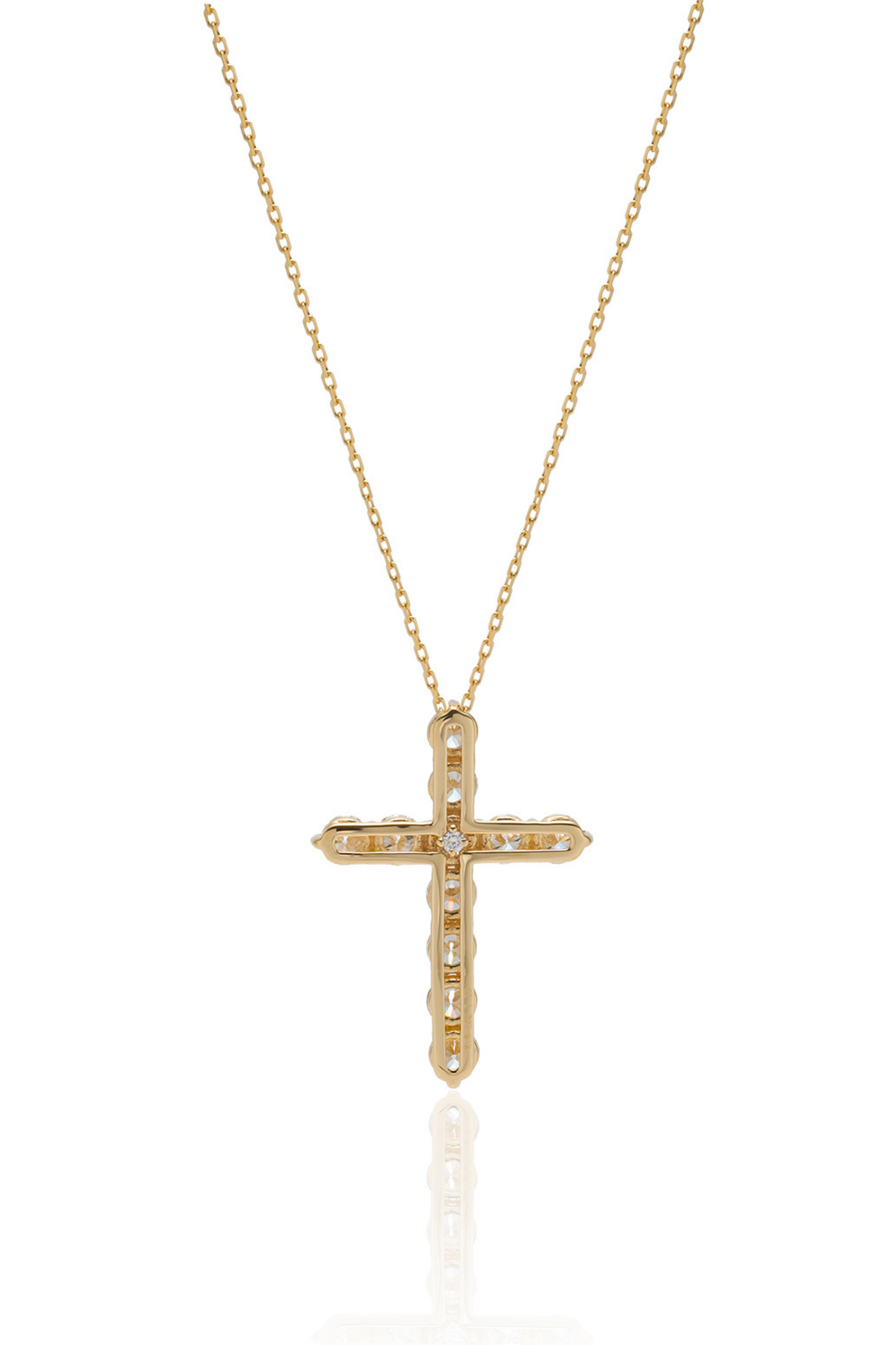 【NEW】CROSS DIAMOND NECKLACE