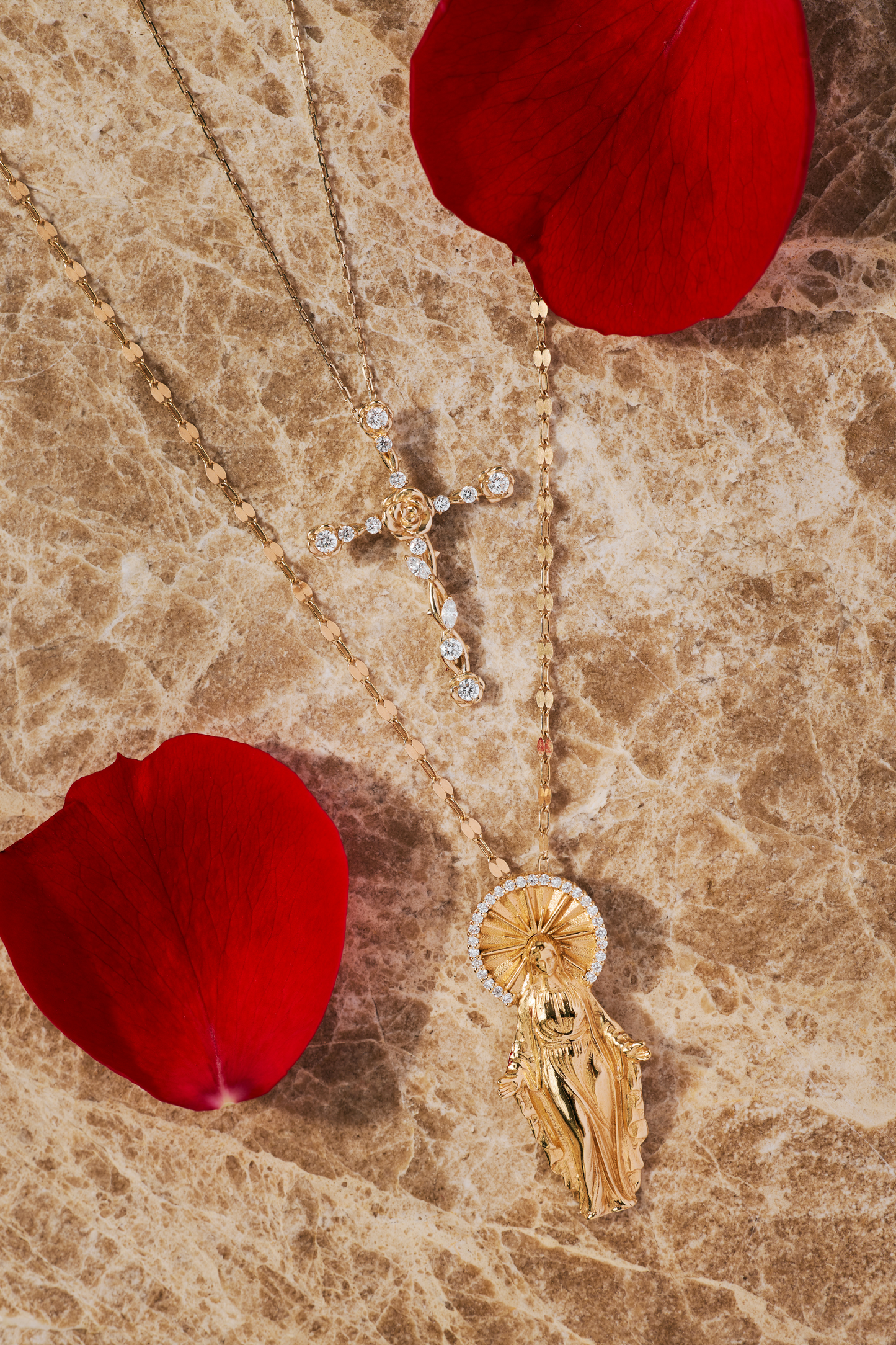 【NEW】ROSE NECKLACE SET