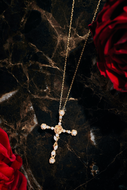 【NEW】ROSE DIAMOND NECKLACE