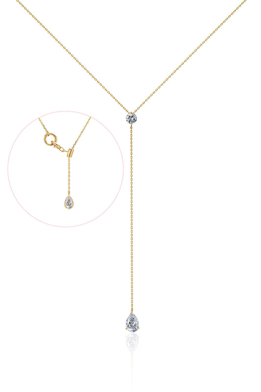 PEAR SHAPED DIAMOND NECKLACE