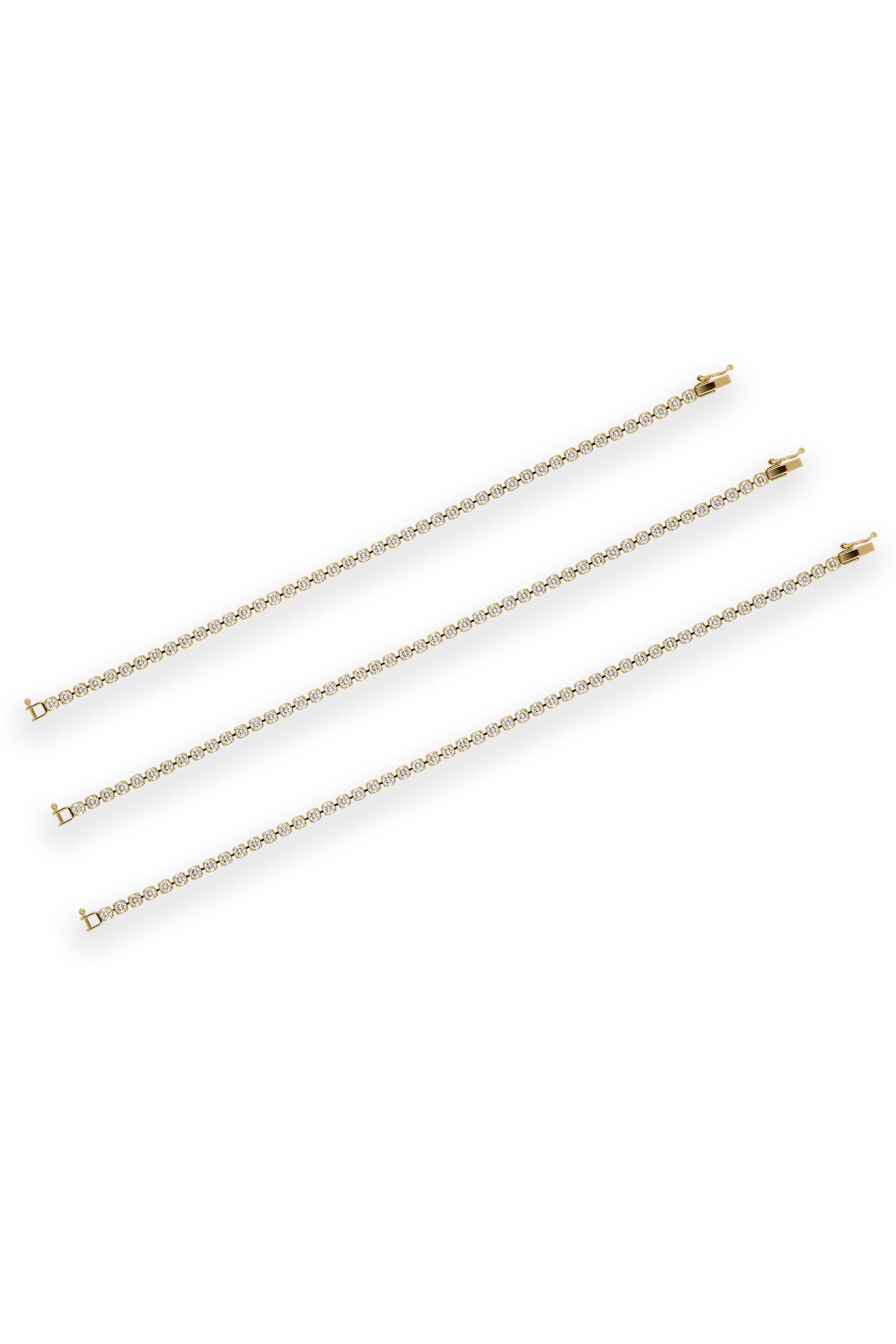 3.0カラットテニスブレスレット 約18cm