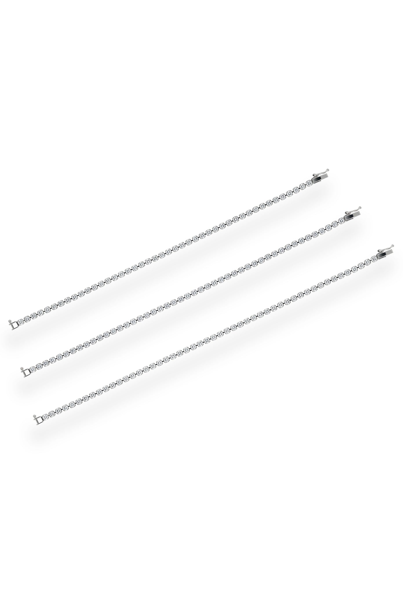 3.0カラットテニスブレスレット 約18cm